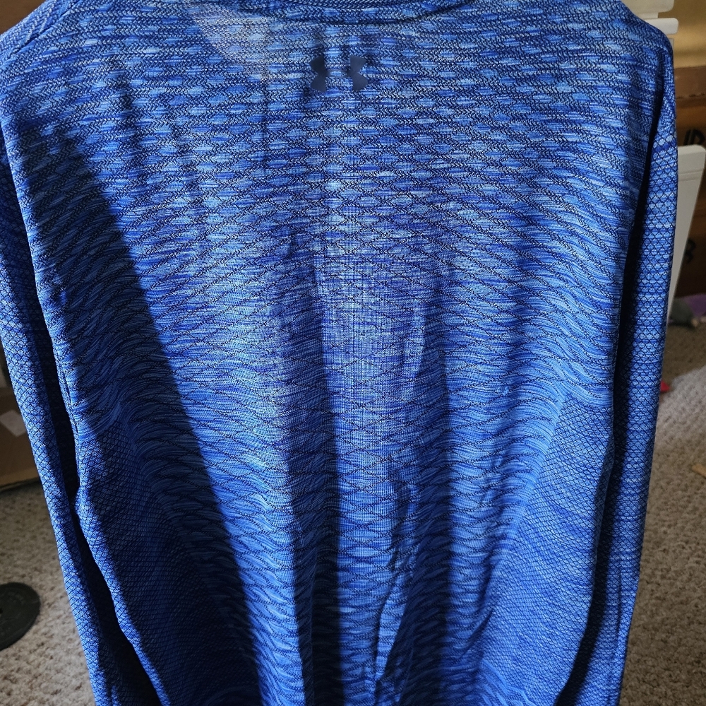 Under Armour Blue and Black HeatGear Shirt